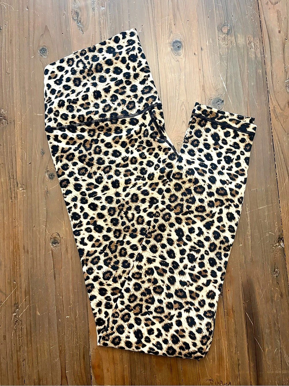 Colorfulkoala High Waisted Leopard Yoga Leggings L